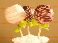 maçã com chocolate